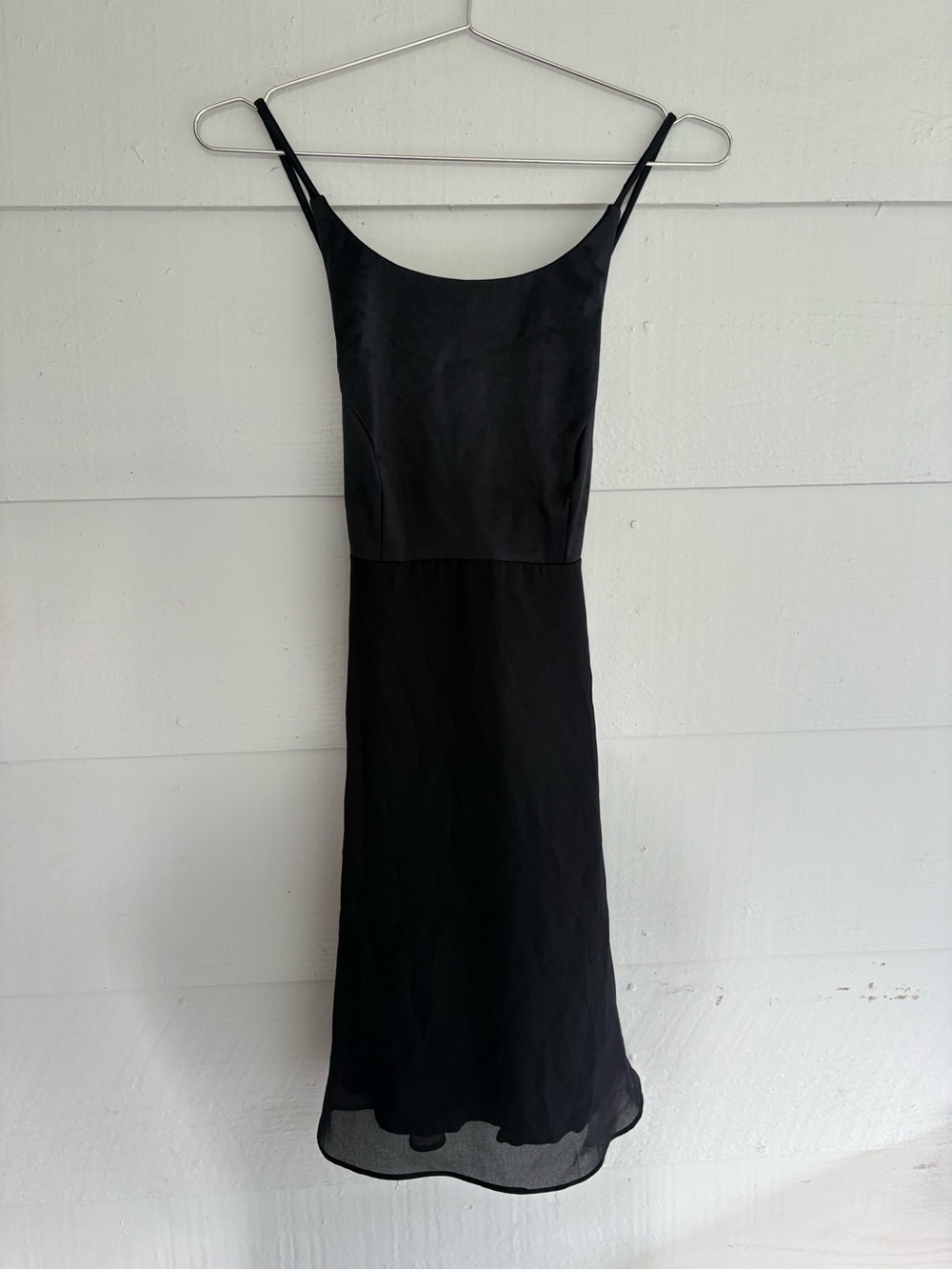 Vintage Roberta Black Rhinestone Strappy Midi Dress USA Made 7/8 Y2K Formal